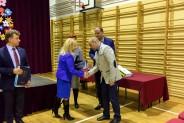 Wicestarosta Halina Ulińska złożyła podziękowania Przewodniczącemu PSZS Michałowi Rybakowi (galeria: 6)