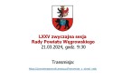 LXXV zwyczajna sesja  Rady Powiatu Węgrowskiego