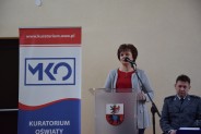 Wystąpienie st. asystenta Oświaty Zdrowotnej Promocji Zdrowia Powiatowej Stacji Sanitarno-Epidemiologicznej w Węgrowie Bożeny Bartnik (galeria: 8)