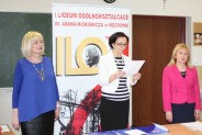 Wicedyrektor I LO w Węgrowie Magdalena Olszewska odczytała protokół po eliminacjach. (galeria: 4)