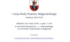 Ogłoszenie o I sesji Rady Powiatu Węgrowskiego kadencji 2024-2029