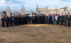 Uroczyste podpisanie i wmurowanie aktu erekcyjnego budowy nowej strażnicy Państwowej Straży Pożarnej w Węgrowie
