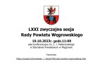 LXXI zwyczajna sesja Rady Powiatu Węgrowskiego