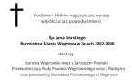 Kondolencje z powodu śmierci Śp. Jana Górskiego - Burmistrza Miasta Węgrowa w latach 2002-2006