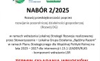 Nabór 2/2025 w zakresie rozwój przedsiębiorczości, poprzez podejmowanie pozarolniczej działalności gospodarczej (ROZWÓJ DG)