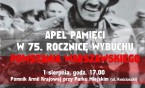 Apel Pamięci w 75. rocznicę wybuchu Powstania Warszawskiego