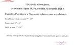 Od 1 lipca do 31 sierpnia br zmiana godzin pracy Starostwa