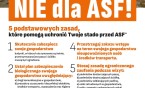 Kampania informacyjna – „Nie dla ASF! 5 podstawowych zasad, które pomogą uchronić Twoje stado przed ASF”