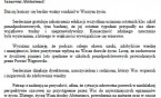 List Starosty Węgrowskiego do Absolwentów szkół ponadpodstawowych