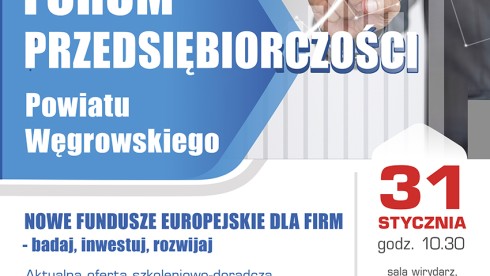 Zaproszenie na Forum Przedsiębiorczości Powiatu Węgrowskiego
