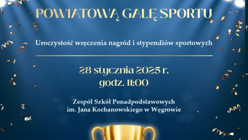 Zaproszenie na Powiatową Galę Sportu