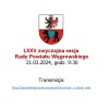 LXXV zwyczajna sesja  Rady Powiatu Węgrowskiego
